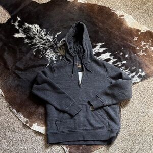 Women’s Carhartt Charcoal Quarter-Zip Hooded Sweatshirt